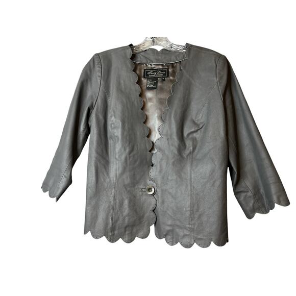 Vintage Terry Lewis Classic Luxuries Leather Jacket Shirt - Picture 1 of 16